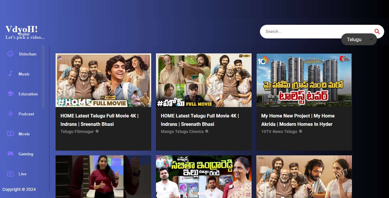 netflix clone website preview image